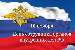10 ноября – День сотрудника органов внутренних дел РФ