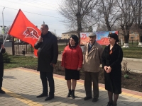 Торжественная передача Знамени Победы в Новоалександровском районе