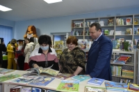 Игорь Николаев принял участие в открытии модельной библиотеки в Курсавке