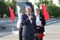 Игорь Андрющенко принял участие передаче частиц Вечного огня доставленных с Мамаева кургана