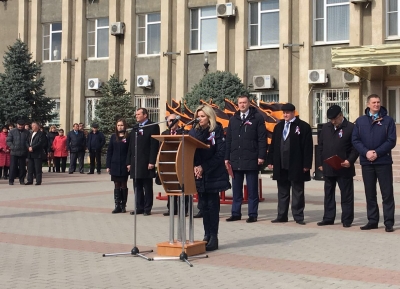 Елена Бондаренко приняла участие в митинге "Крымская весна" в городе Буденновске