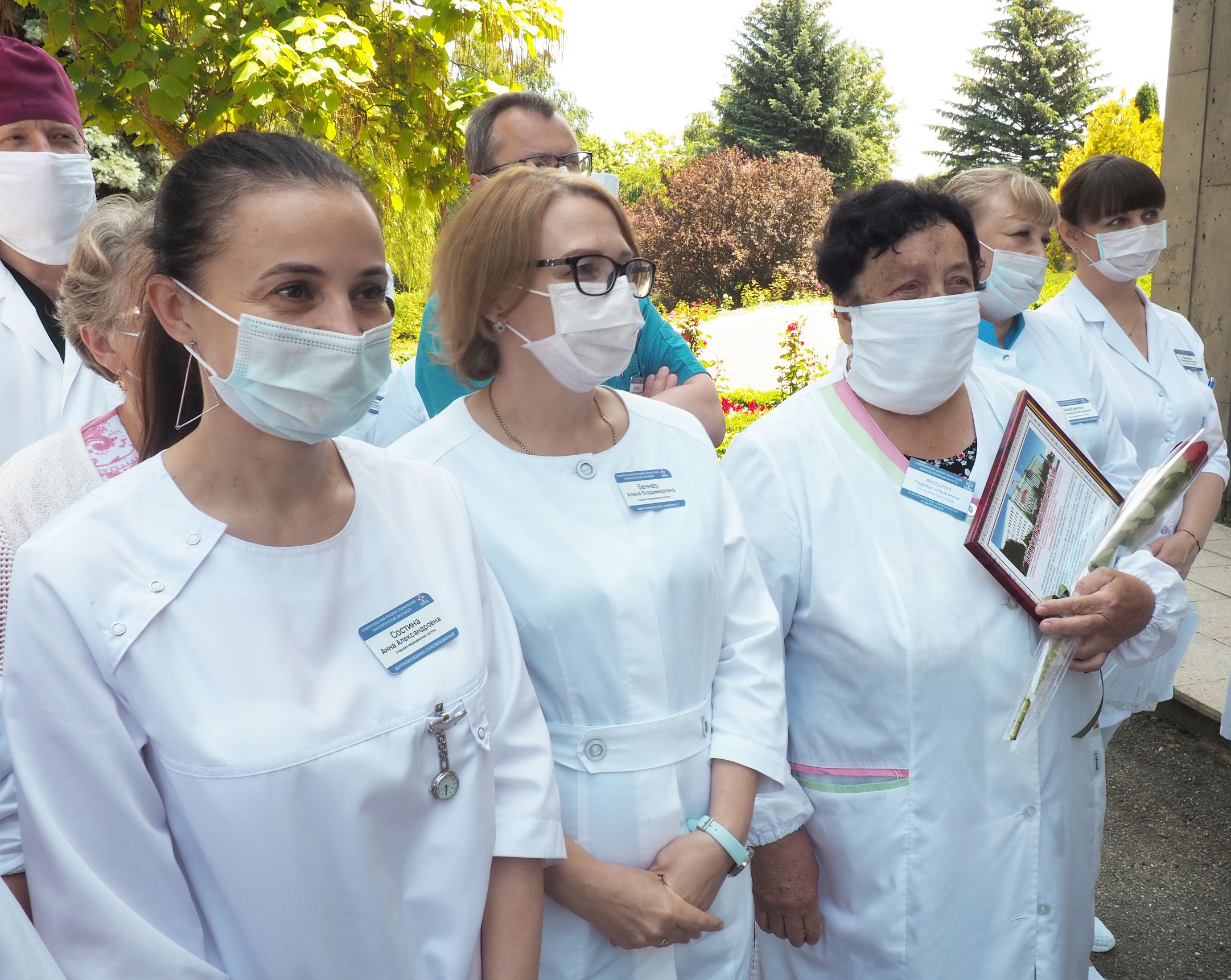 Специалисты онкодиспансера принимают "спортивные" поздравления