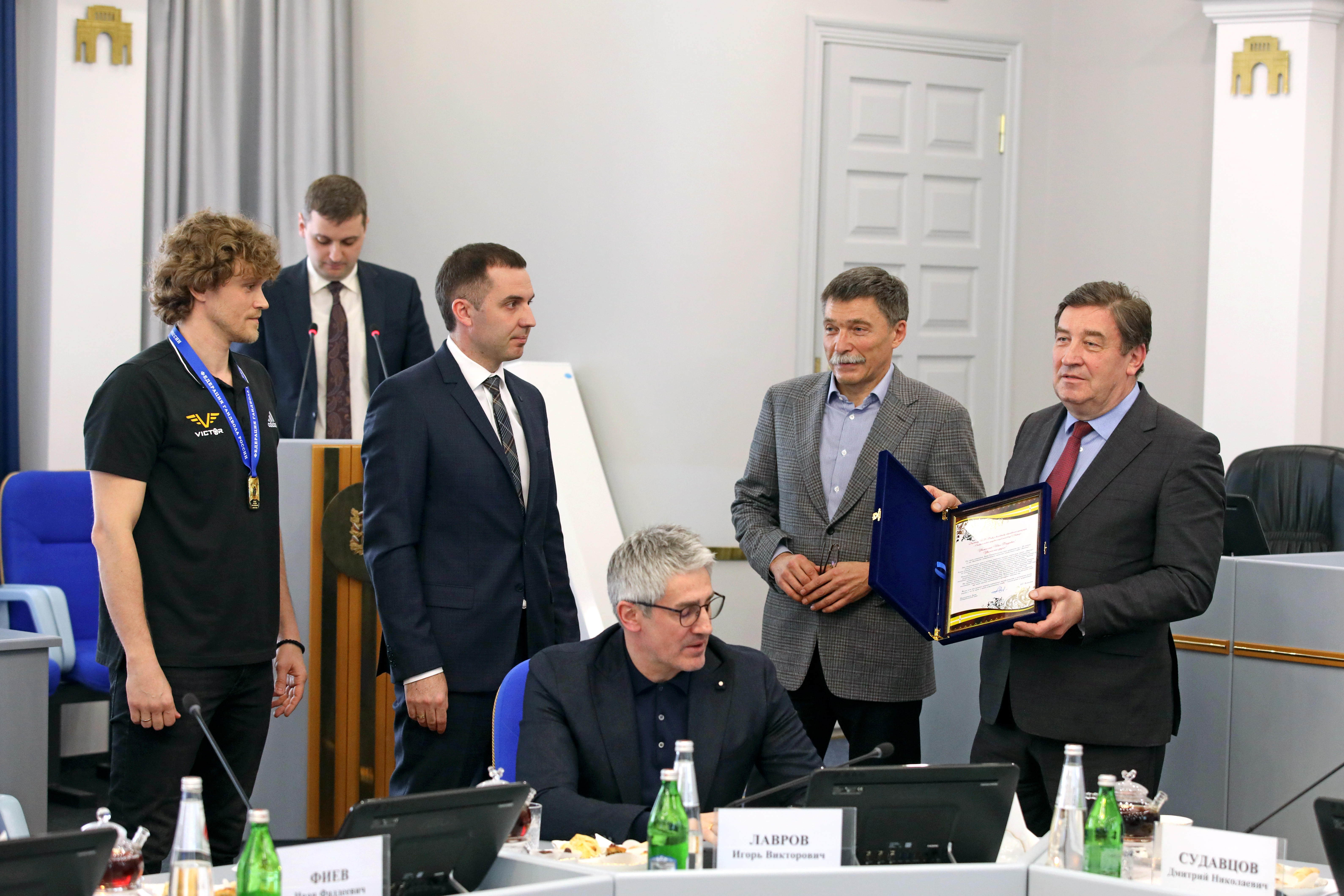 В Думе края поздравили обладателей Кубка России по гандболу