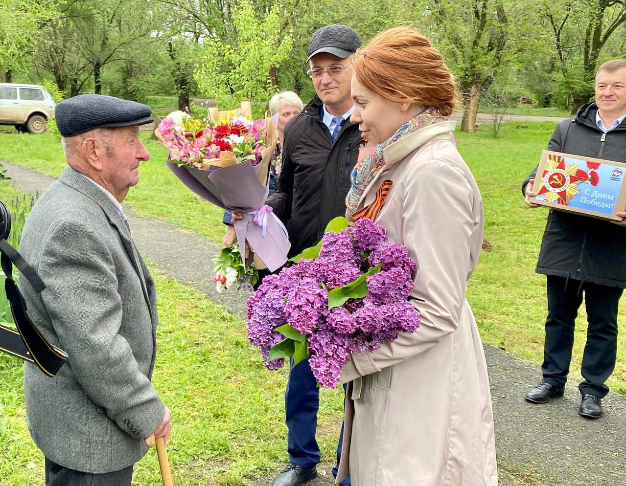 Ольга Дроздова поздравила ветеранов