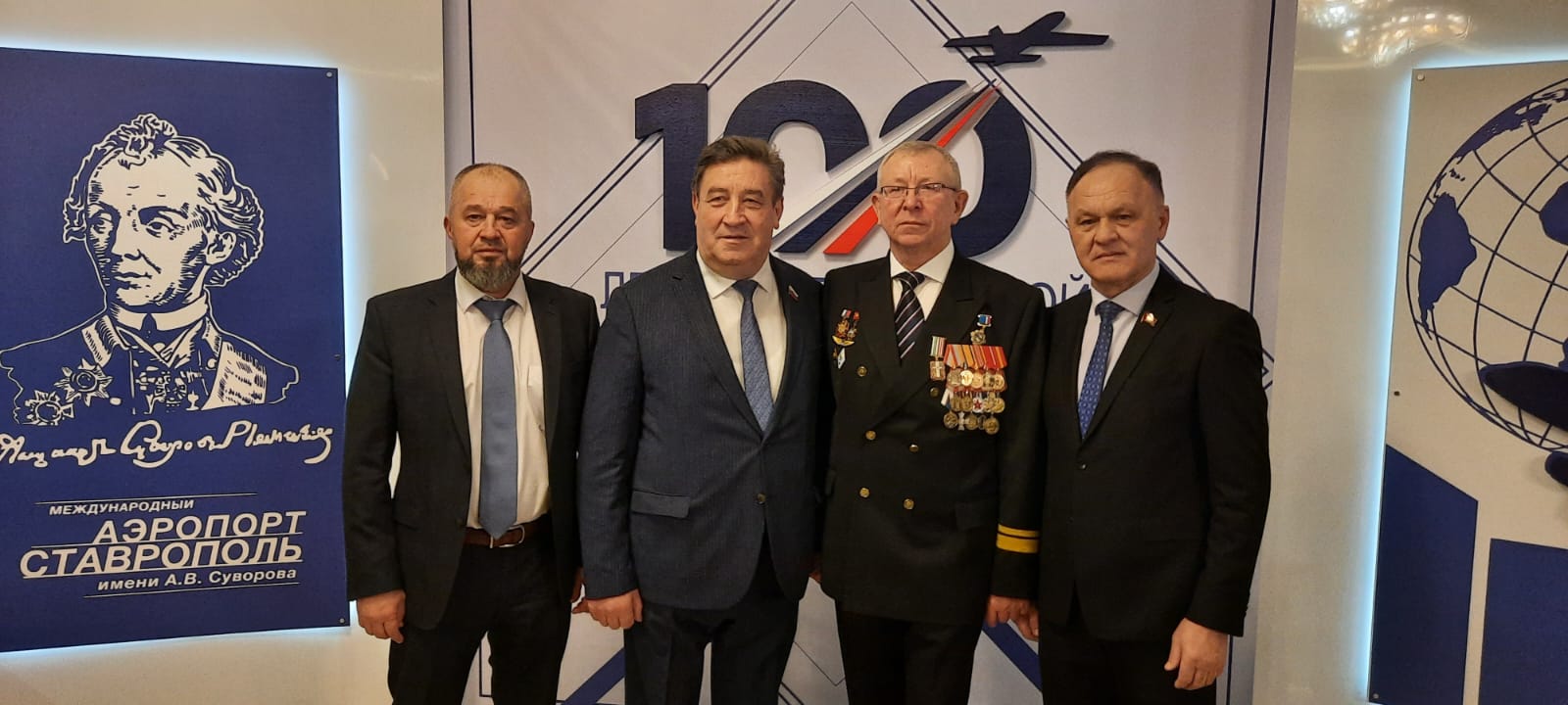 Депутаты краевой Думы поздравили коллектив аэропорта Ставрополя со 100-летием отечественной гражданской авиации