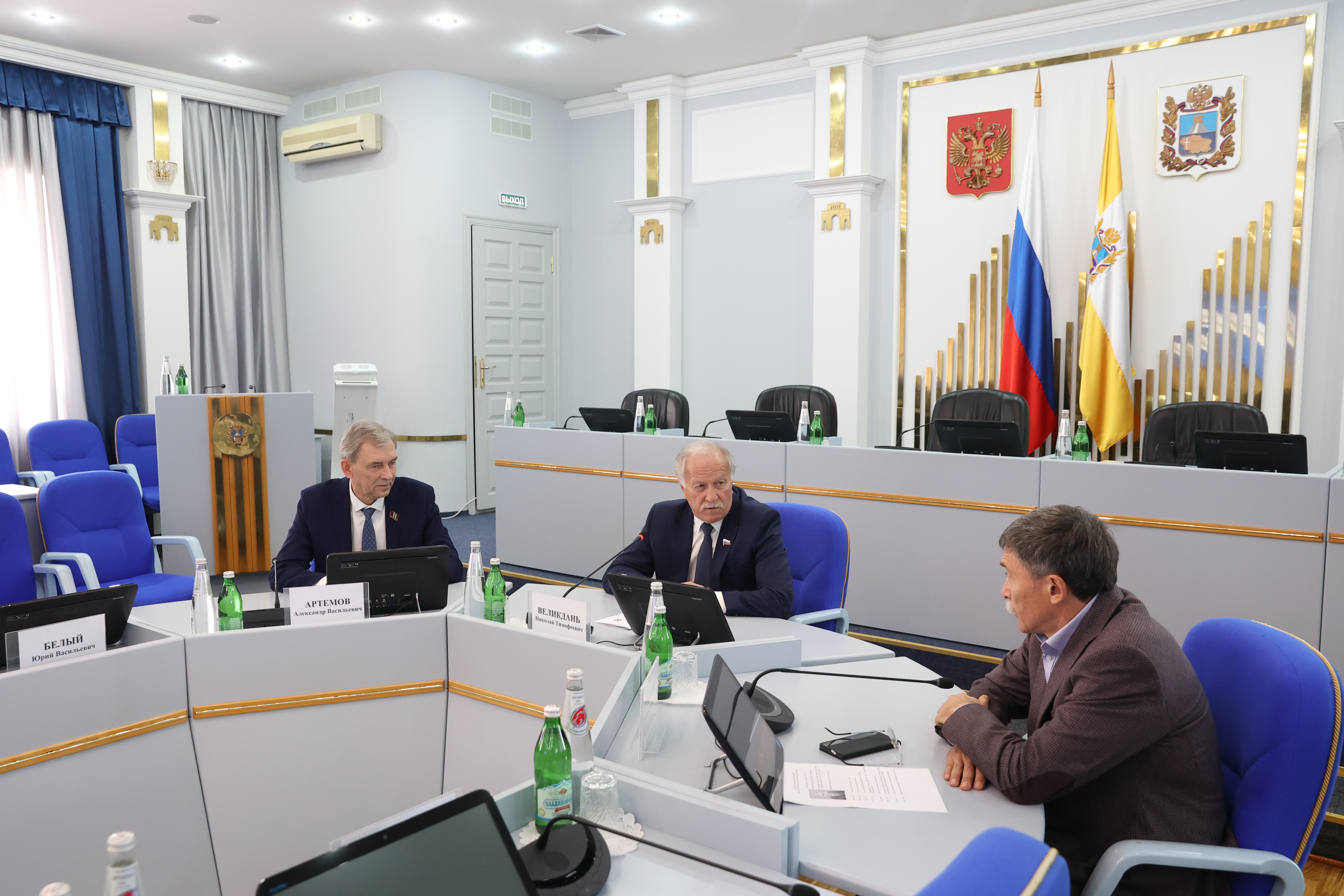Николай Великдань провел рабочую встречу с председателем Законодательного Собрания Омской области