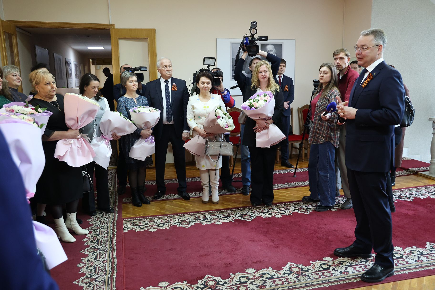 Николай Великдань принял участие в торжественном приеме вдов и матерей погибших Героев России