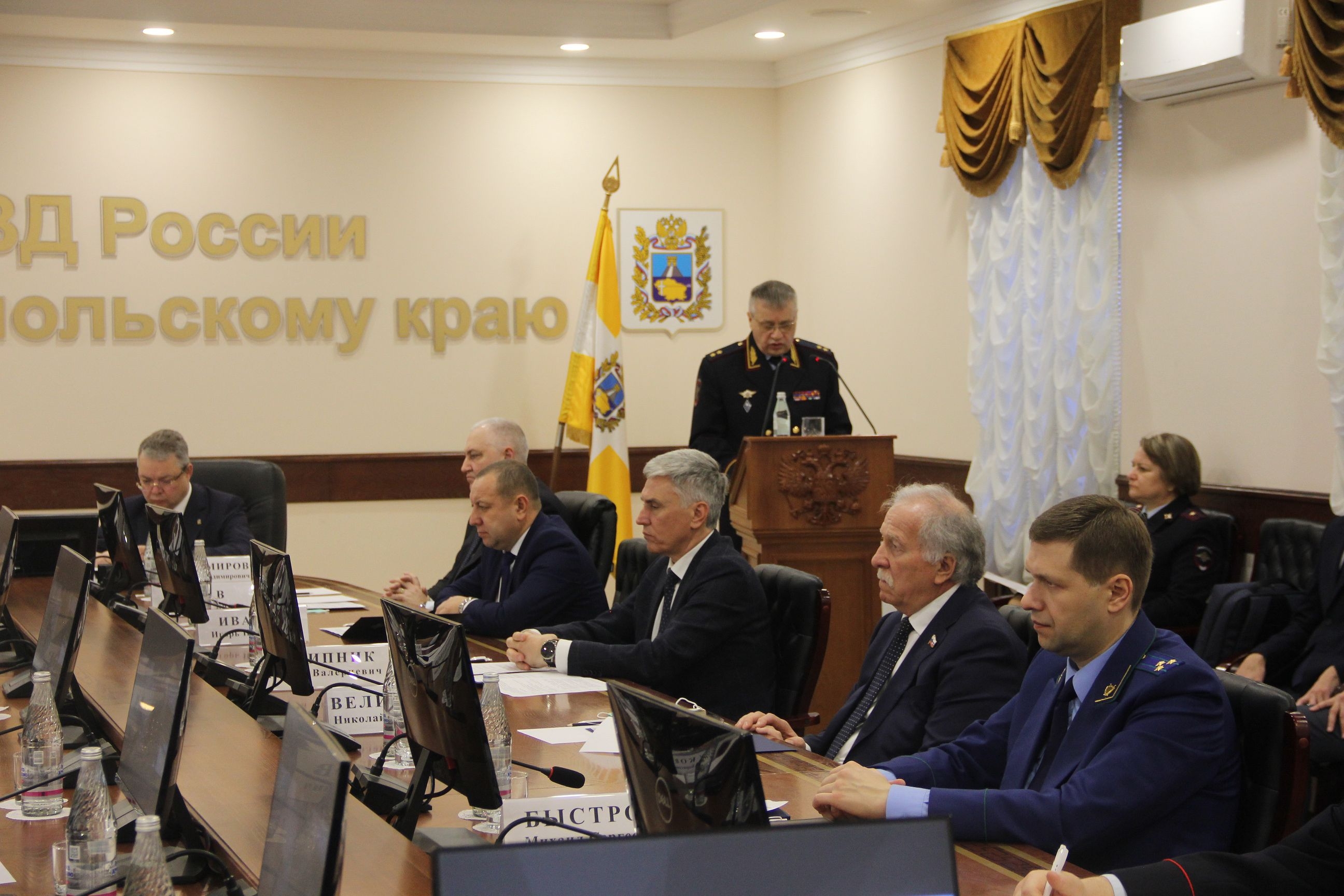 Николай Великдань принял участие в расширенном заседании коллегии ГУ МВД России по Ставропольскому краю