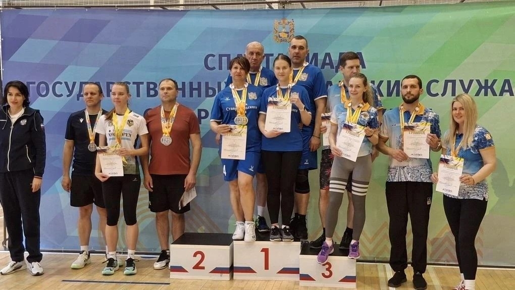 Команда Думы Ставрополья выиграла «золото» в соревнованиях госслужащих по настольному теннису
